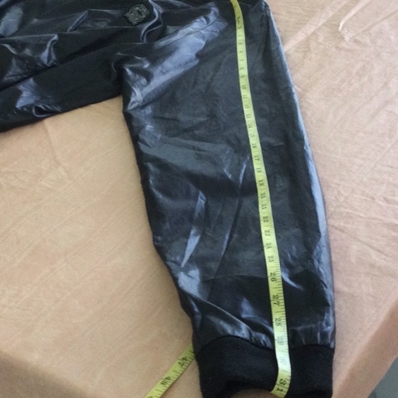 Mens Buffalo David Button Jacket size L black sipper front side pockets #26 - Picture 6 of 7